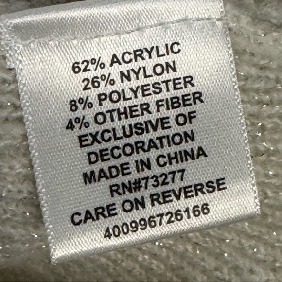 Medium Vintage ELLE knit sweater, metallic thread knit, boat neck A4Q24-6 - Picture 12 of 13